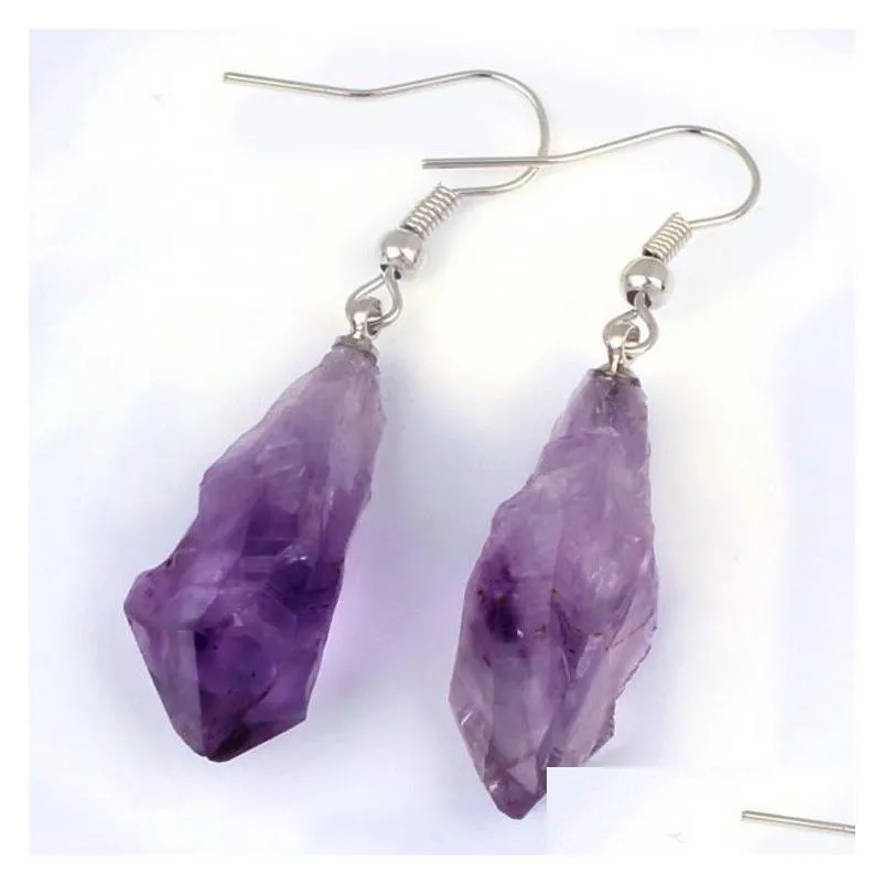 Arts And Crafts Natural Crystal Earrings 14 Qq2 Drop Delivery Home Garden Gifts Dhglc