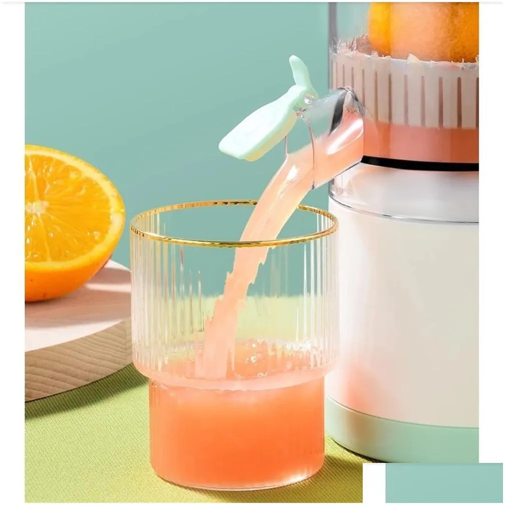 Fruit Vegetable Tools 45W Portable Usb Orange Juicer Kitchen Cutter Rechargeable Mtifunctional 360 Degree Household Juice Hine Mini Dhmnh