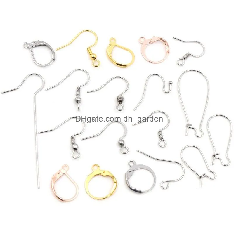 Never Fade High Quality Stainless Steel Diy Earring Findings Clasps Hooks Jewelry Making Accessories Earwire Dhgarden Otzuj