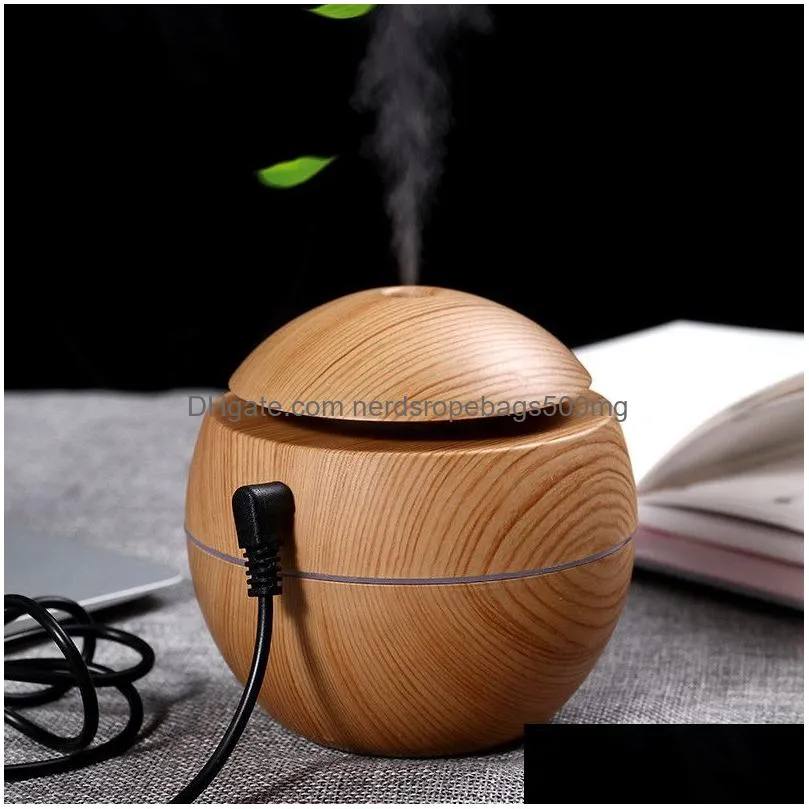 Other Home & Garden Aroma  Oil Diffuser Trasonic Cool Mist Humidifier Air Purifier 7 Color Change Led Night Light For Office Dhtdh