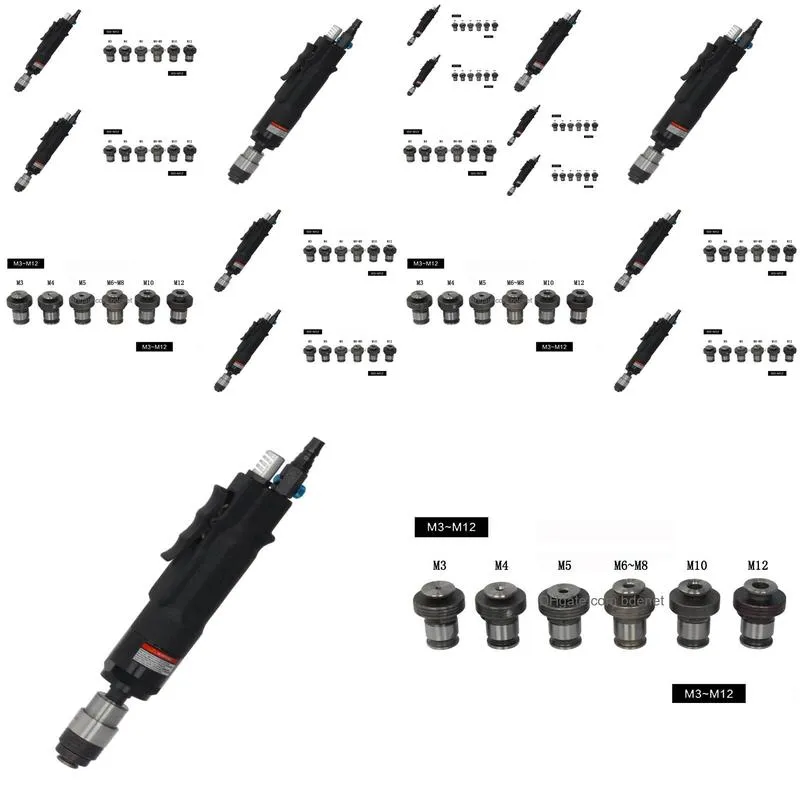 Other Power Tools Pneumatic Air Tap Hine With 6Pc Self Locking Chucks Tapper Tools3551881 Home Garden Tools Power Tools Dh48H