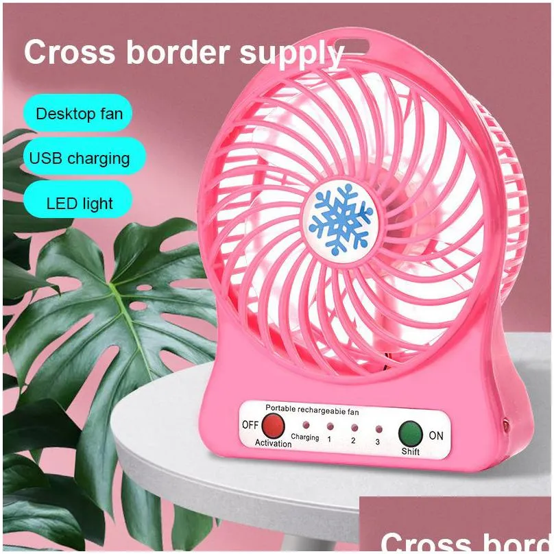 Other Home Garden Portable Mini Handheld Fan Rechargeable Usb Desk Pocket Air Cooler Outdoor Office Drop Delivery Dhs9C