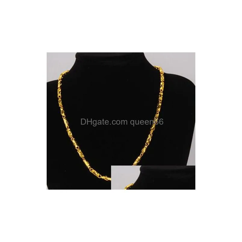 Chains Fast Fine Jewelry 24K Gold Filled Necklace Chain Factory Direct Length51Cm Weight46G6859518 Jewelry Necklaces Pendants Dhgxc