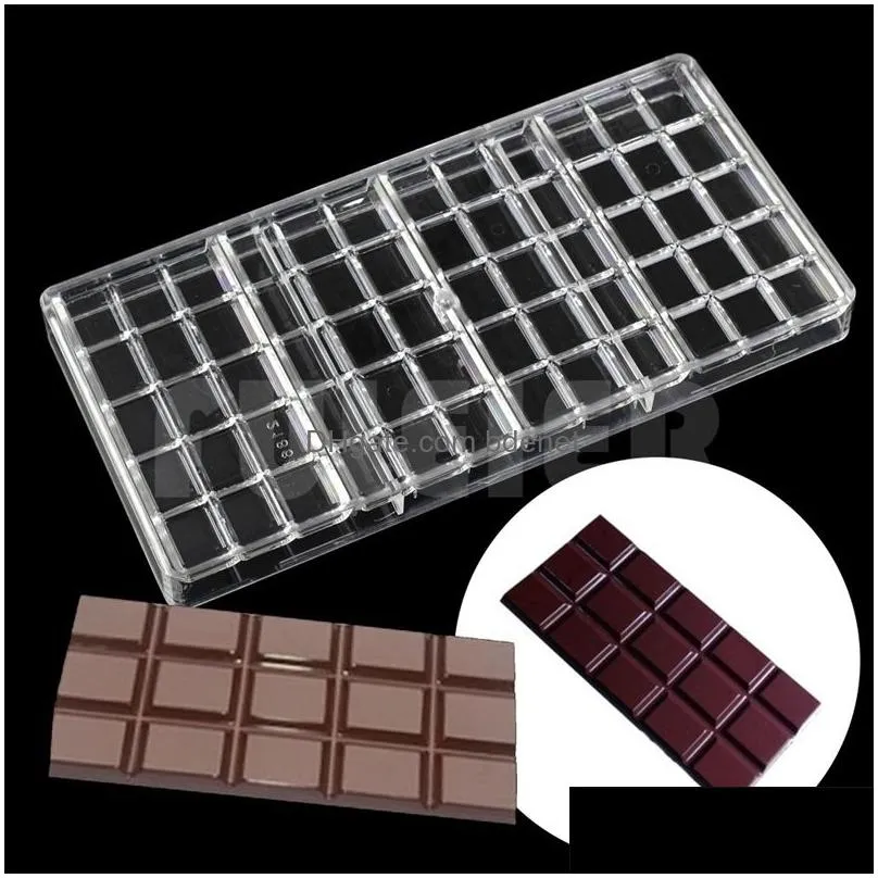 Baking Moulds 12 6 06Cm Polycarbonate Chocolate Bar Mold Diy Baking Pastry Confectionery Tools Sweet Candy Mod Y2006186431223 Home Gar Dhkhr