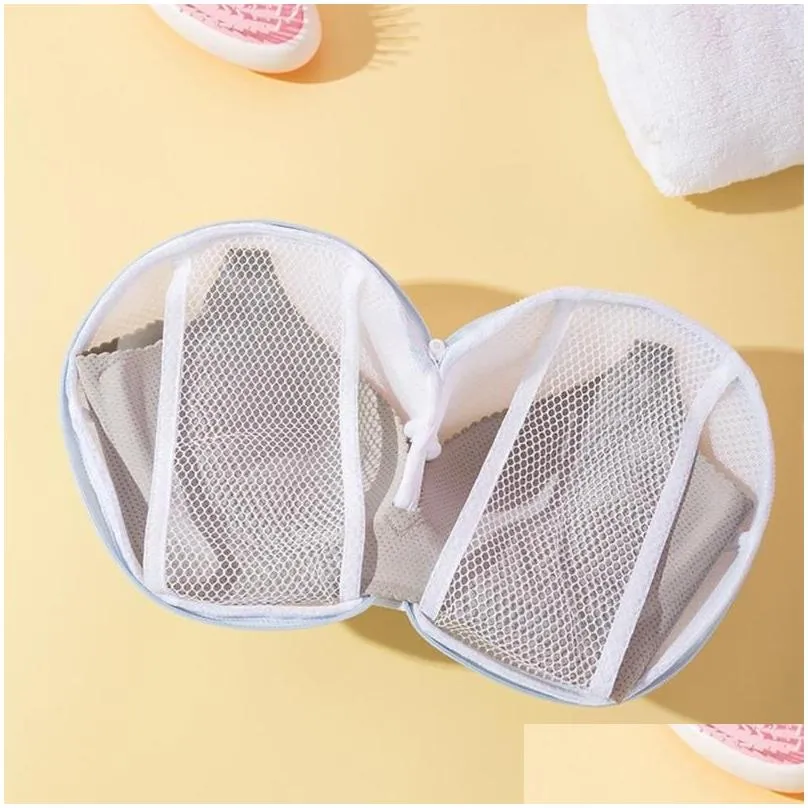 Laundry Bags Laundry Bags Underwear Washing Care Hangable Bra Washer Protector For Bathroom Home Garden Housekeeping Organization Clot Dhqjc