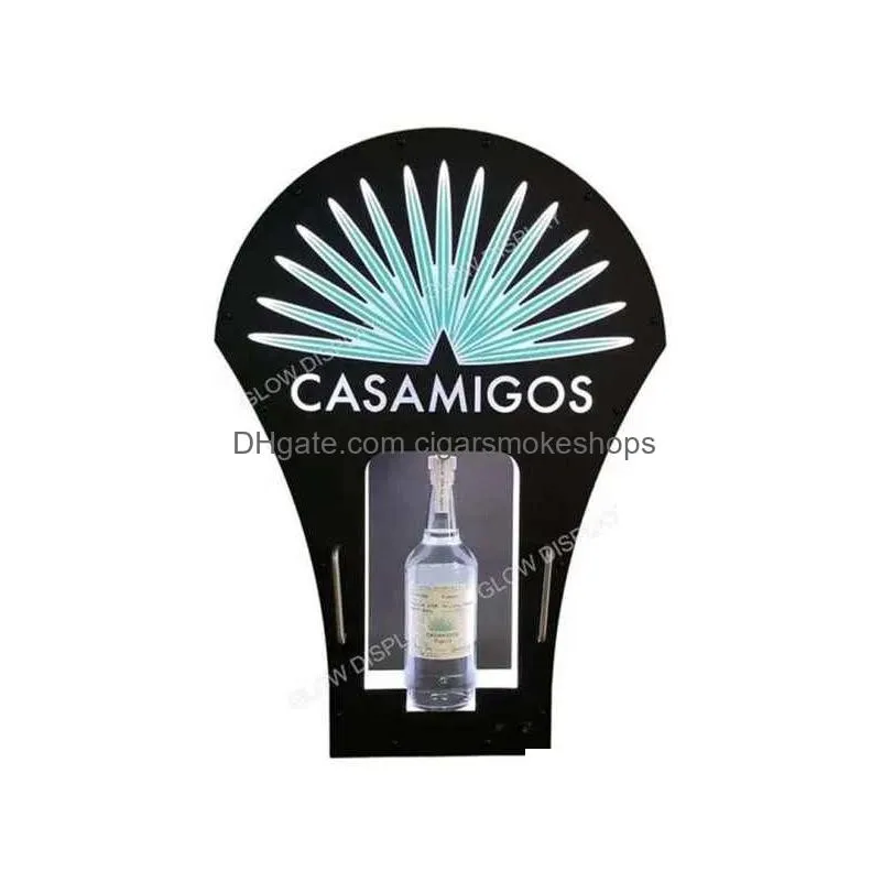 Other Event & Party Supplies Glow Custom Casamigos Tequila Bottle Presenter Led Acrylic Glorifier Neon Sign Vip Service For Party Nigh Dhpdt