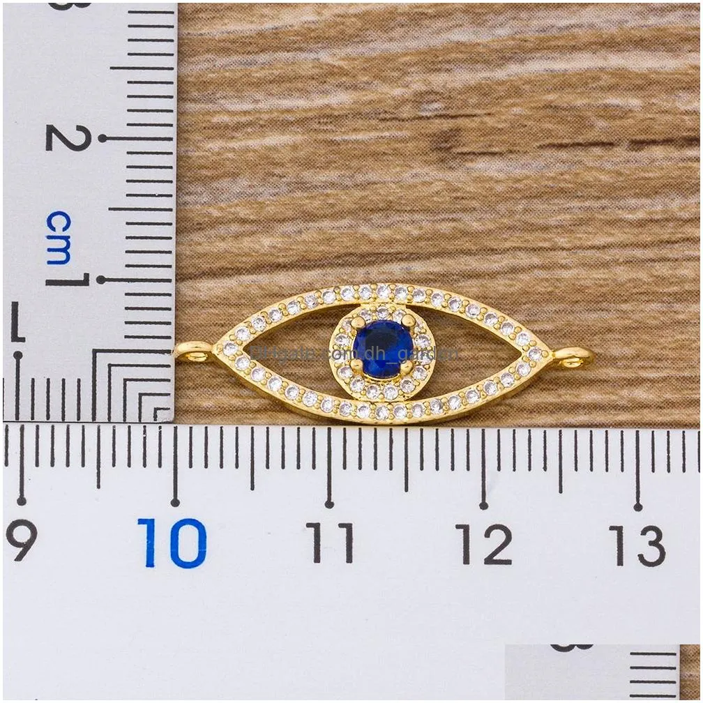 Luxury Classic Evil Eye Charm Bracelet For Women Shiny Princess Cut Cubic Zircon Cz Adjustable Bangles Copper Jewelry Gift Dhgarden Ot6Vq