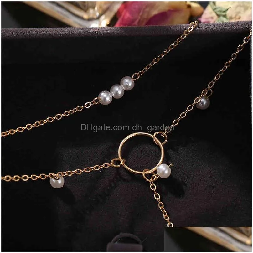 17Km Fashion Long Pearl Necklace For Women Boho Mtilayered Pendant Necklaces 2021 Trend Choker Sweater Chain Jewelry Dhgarden Otts4