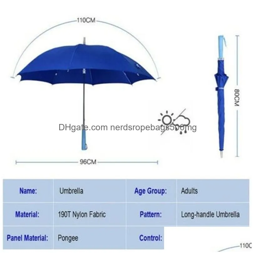 Umbrellas Cool Umbrella With Led Features 8 Rib Light Transparent Handle1747908 Home Garden Housekeeping Organization Rain Gear Dhben