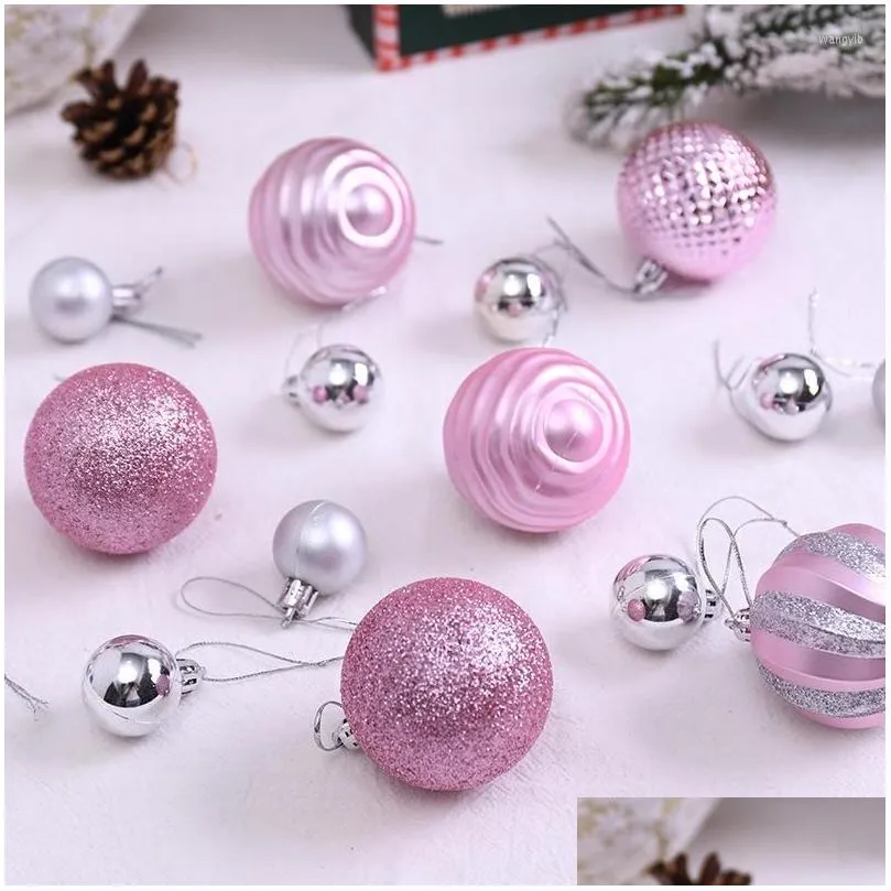 Party Decoration Party Decoration Electroplating Christmas Balls Room Decor Gift Box Tree Pendant Home Bedroom Layout Holiday Ornament Dhza2