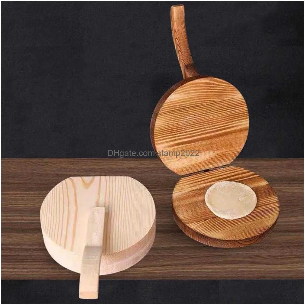  wooden dough pressing tool dough presser dumpling skin press tool dumpling wrapper making mold kitchen baking pastry tool