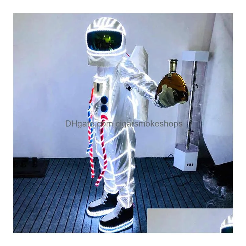 Other Event & Party Supplies Luminous Space Suit Christmas Carnival Halloween Led Lighting Costume For Masquerade Party Club Cosplay A Dhshg