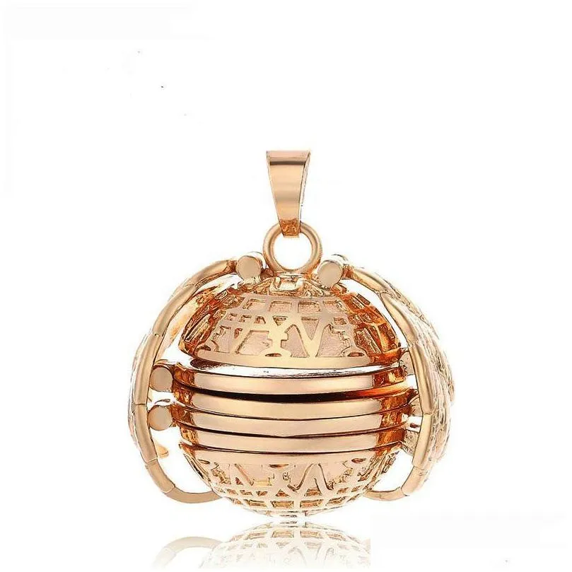Lockets Diy Fold Po Locket Necklace Openable Ball Live Memory Pendant Sier Gold Necklaces Fashion Jewelry Drop Ship 380177 Jewelry Nec Dhikz