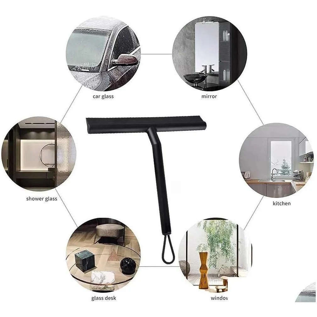 Cleaning Brushes Shower Squeegee Window Glass Clean Scraper Washing Wiper With Sile Holder Bathroom Mirror Car Drop Delivery Home Ga Dhkch