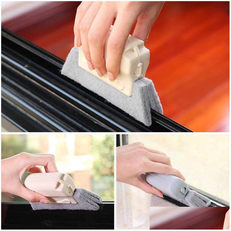 Cleaning Brushes Vent Blinds Cleaner Cloth Brush Air Conditioner Microfiber Duster Car Electric Fan Washable Tool Drop Delivery Home Dhihj