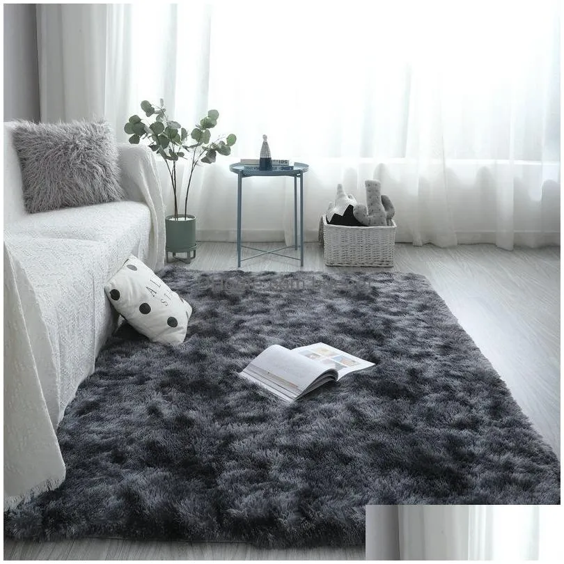 Carpets Carpet For Living Room Large Fluffy Rugs Anti Skid Shaggy Area Rug Dining Home Bedroom Floor Mat 80X120Cm 625 V88855 Home Gard Dhuqh