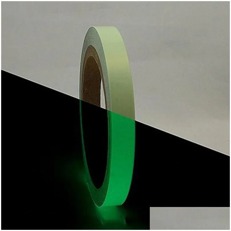 Party Decoration Party Decoration 5M Luminous Self-Adhesive Tape Sticker Poluminescent Glow In The Dark Diy Wall Fluorescent Safety Em Dhdrs