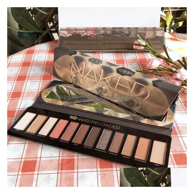 Eye Shadow Eye Shadow Brand 12 Color Decay City Palette Naked Reloaded Honey Eyeshadow Makeup Wholesale 230712 Health Beauty Makeup Ey Dhfo9