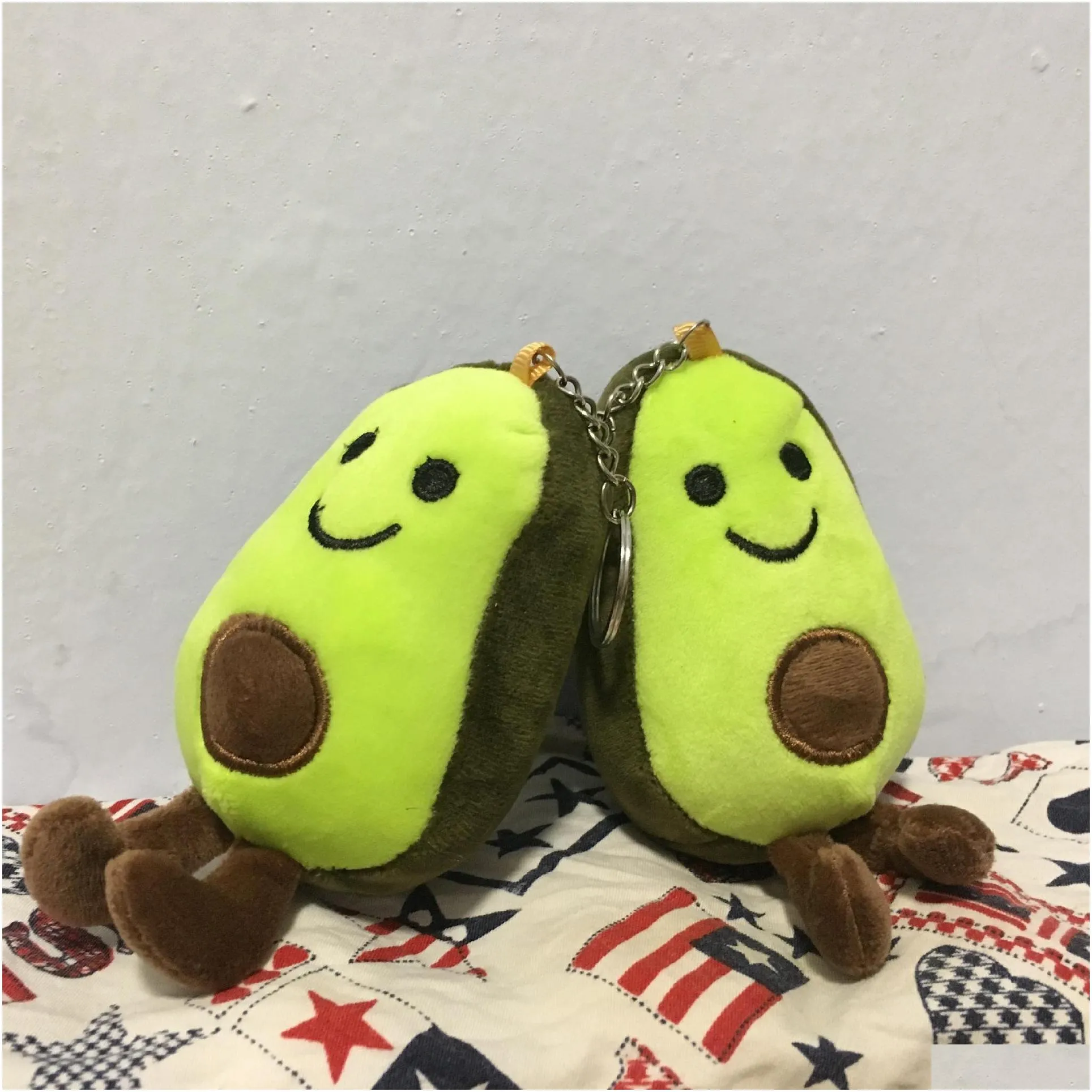 Plush Dolls Plush Dolls 12Cm Cartoon Avocado Fruit All Kinds Of Fruits New Cute Doll School Bag Accessories Keychain Christmas Gift To Dhulo