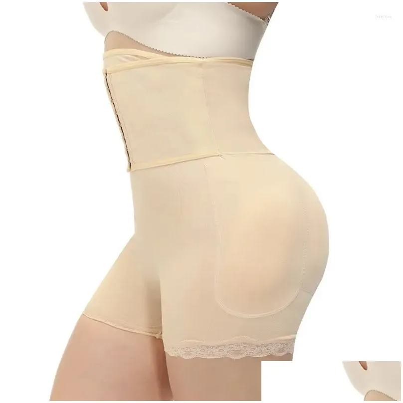 Women`S Shapers Womens Shapers Buttocks Padding Panties Fake Rich Ass False Tummy Control Bifter Hip Enhancer Filling Lace High Waist Ot9Ba