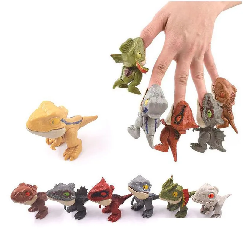 Funny Toys Cartoon Dinosaur Model Toy Bite Finger Simation Dinosaurs Prank Trick Funny Toys Mti Joints Flexible Movable Action Tyranno Otigh