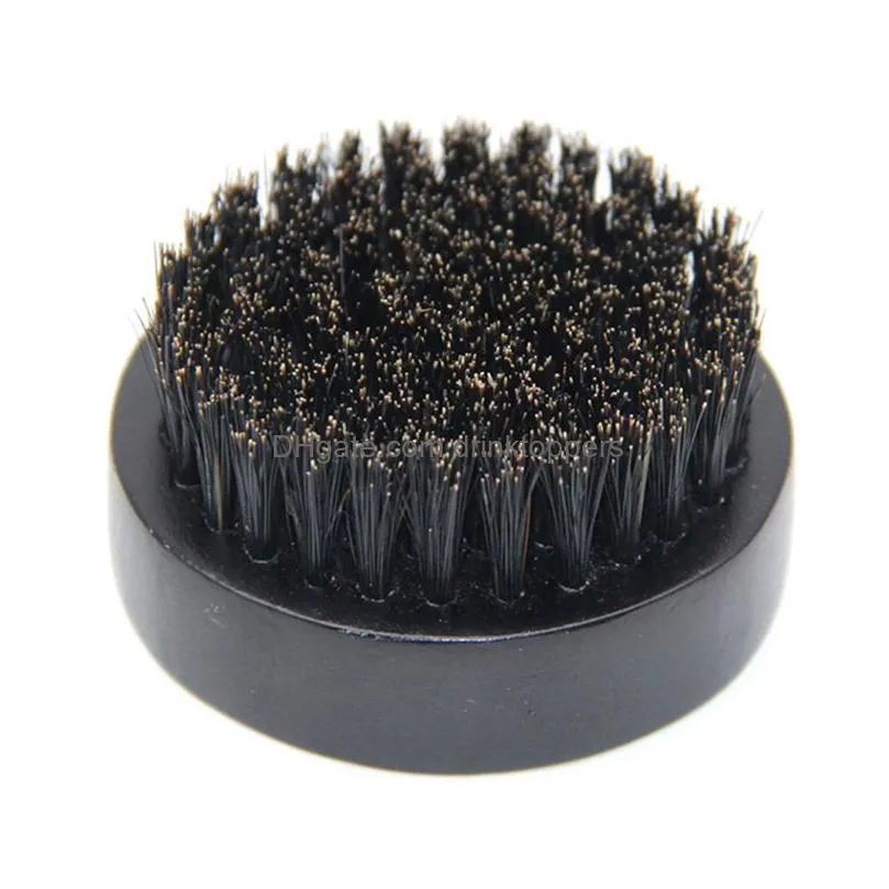 natural boar bristles beard brushes portable black wooden handle bathroom facial cleaning brush household massage beauty tools