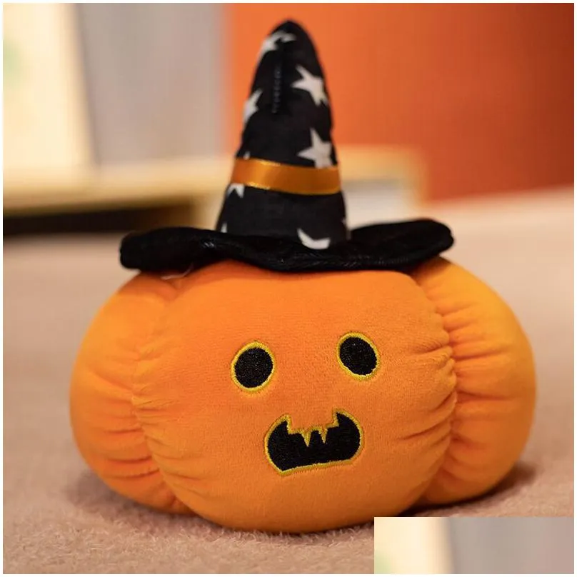 Halloween Toys 20Cm Halloween Toys Funny Pumpkin Doll Plush Dolls Childrens School Night Activities Prop Ups/ Toys Gifts Party Toys Su Dhcsx