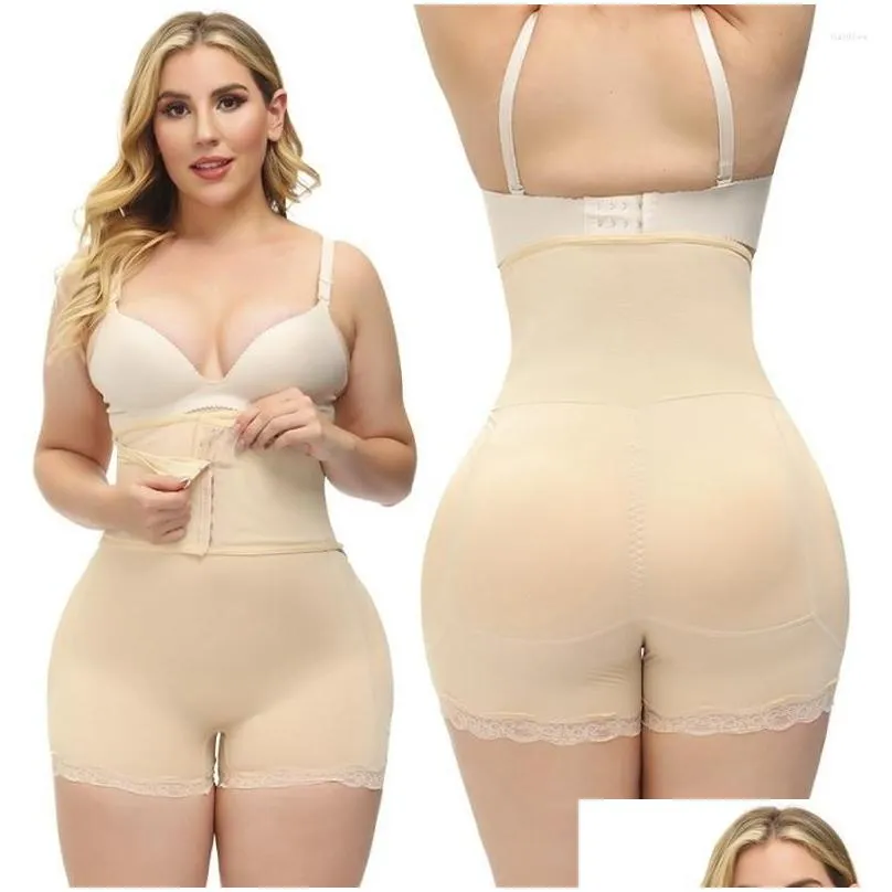 Women`S Shapers Womens Shapers Buttocks Padding Panties Fake Rich Ass False Tummy Control Bifter Hip Enhancer Filling Lace High Waist Ot9Ba