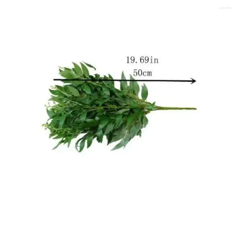 Decorative Flowers Artificial Leaves Bouquet Fake Willow Jungle Wedding Backdrop Decor Christmas Faux Foliage Vine Party Home Dhhxl