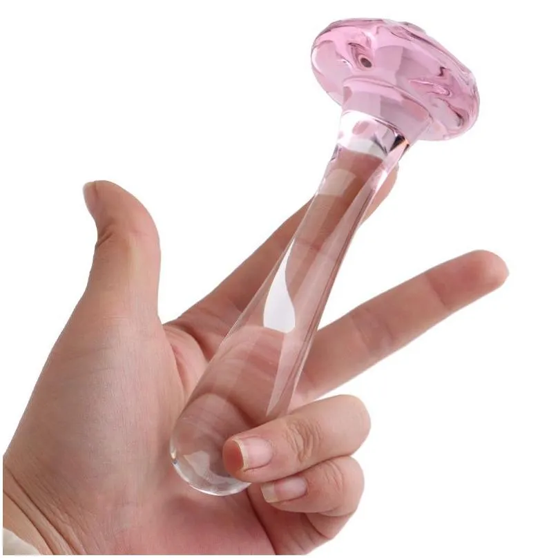 Other Massage Items Mas Highgrade Crystal Glass Dildo Penis Beads Anal Plug Butt Toys For Man Woman Couples Vaginal And Health Beauty Otd17