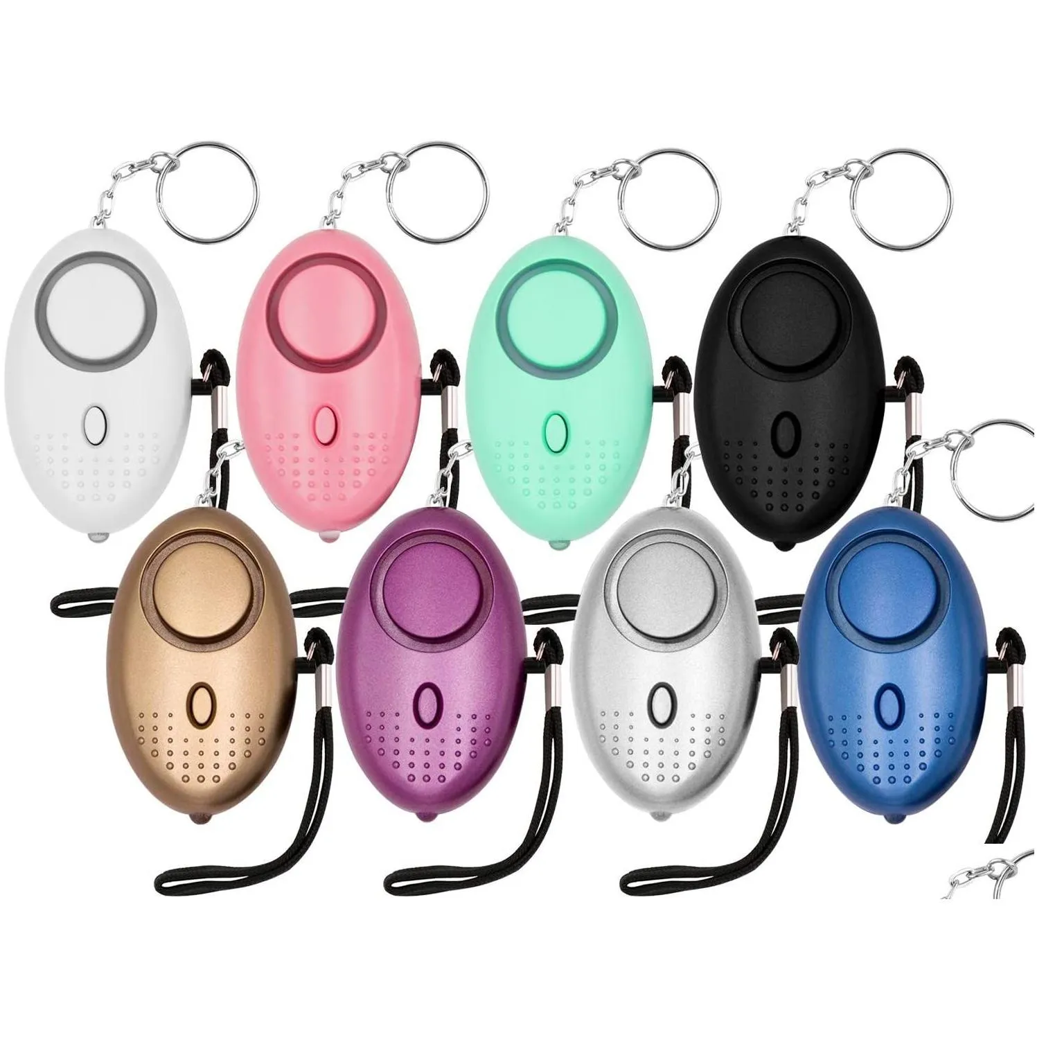 Anti-Lost Alarm Wholesale 100X Personal Self Defense Alarm Girl Women Old Man Security Protect Alert Safety Scream Loud Keychain 130Db Otmta