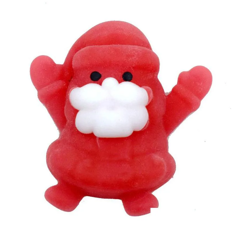 Other Festive & Party Supplies Christmas Mochi Squishy Toy Xmas Santa Snowman Gift Mousse Mini Kawaii Squishies Toys Anti- For Party F Dheg4