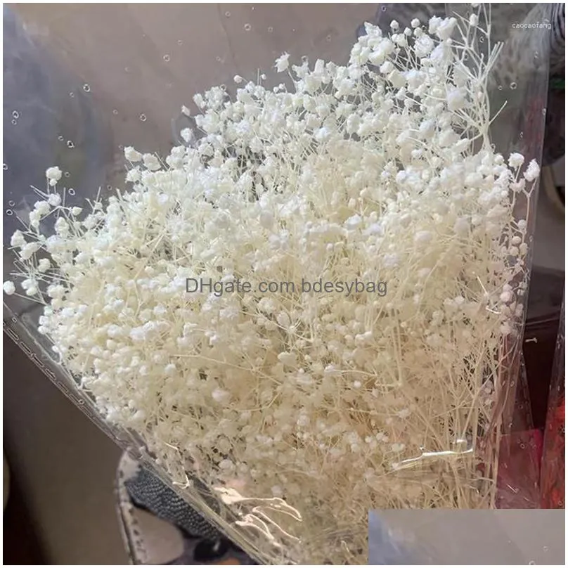 Decorative Flowers Natural Gypsophila For Diy Home Party Decor Table Vase Parents Friend Children Floral Wedding Pink White Blue Dh5Wi