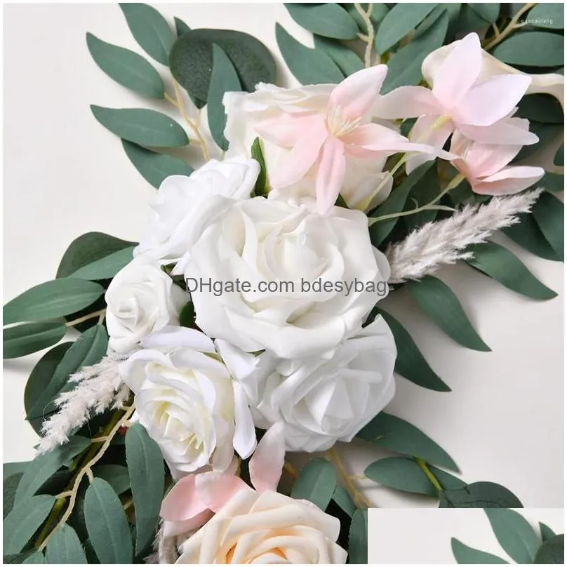 Decorative Flowers Fashion Welcome Flower Portable Artificial Simple Decorate Beautif Decorations Durable Wedding Wear-Resistant Dhj1K