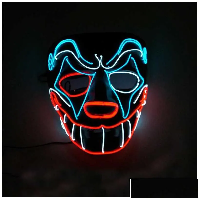 party masks arty led light  dancer cat head fashion cool mask from the purge election year great for festival cosplay halloween