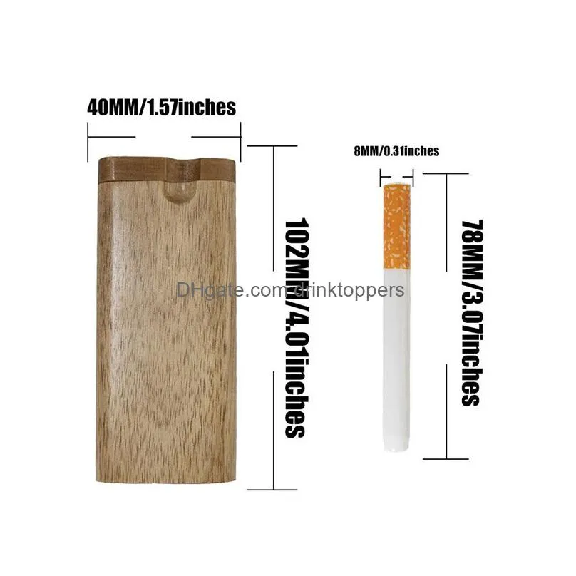 wooden cigarette case outdoor portable environmental protection tobacco storage box household smoking accessories