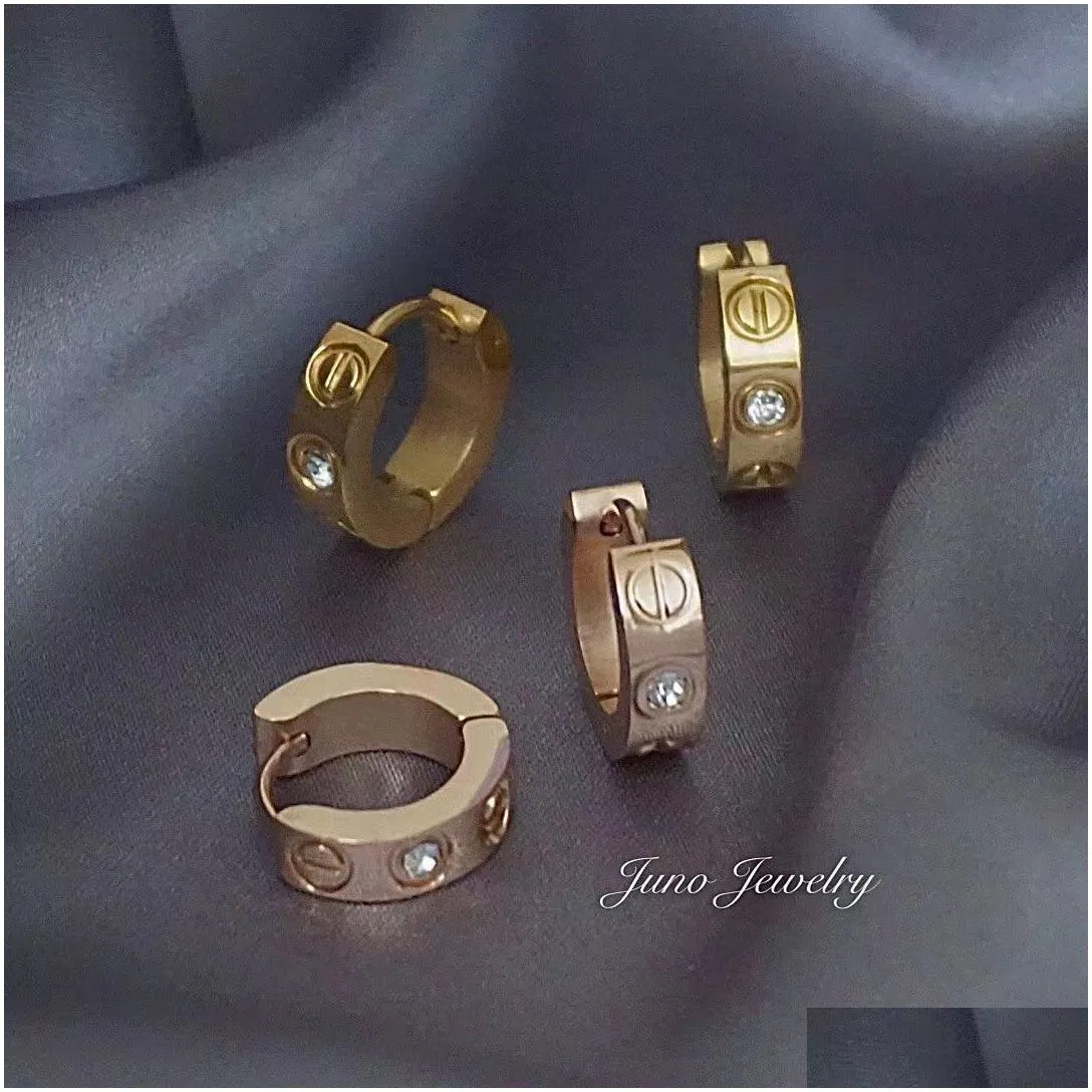Hoop & Huggie Designer Earrings Classic Sier Needle Set Diamond Ear Buckle Womens Style Versatile Fashion Personality Jewelry Jewelry Dhtxc