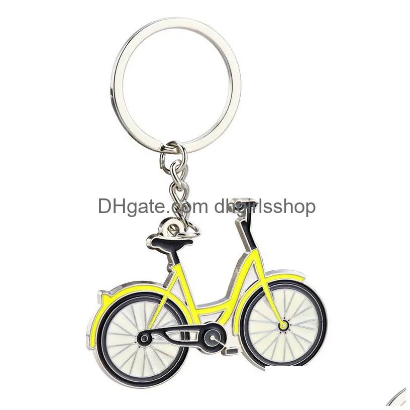 Key Rings Metal Bicycle Key Ring Keychain Holder Bag Hanging Student Fashion Jewelry Jewelry Dhmqx