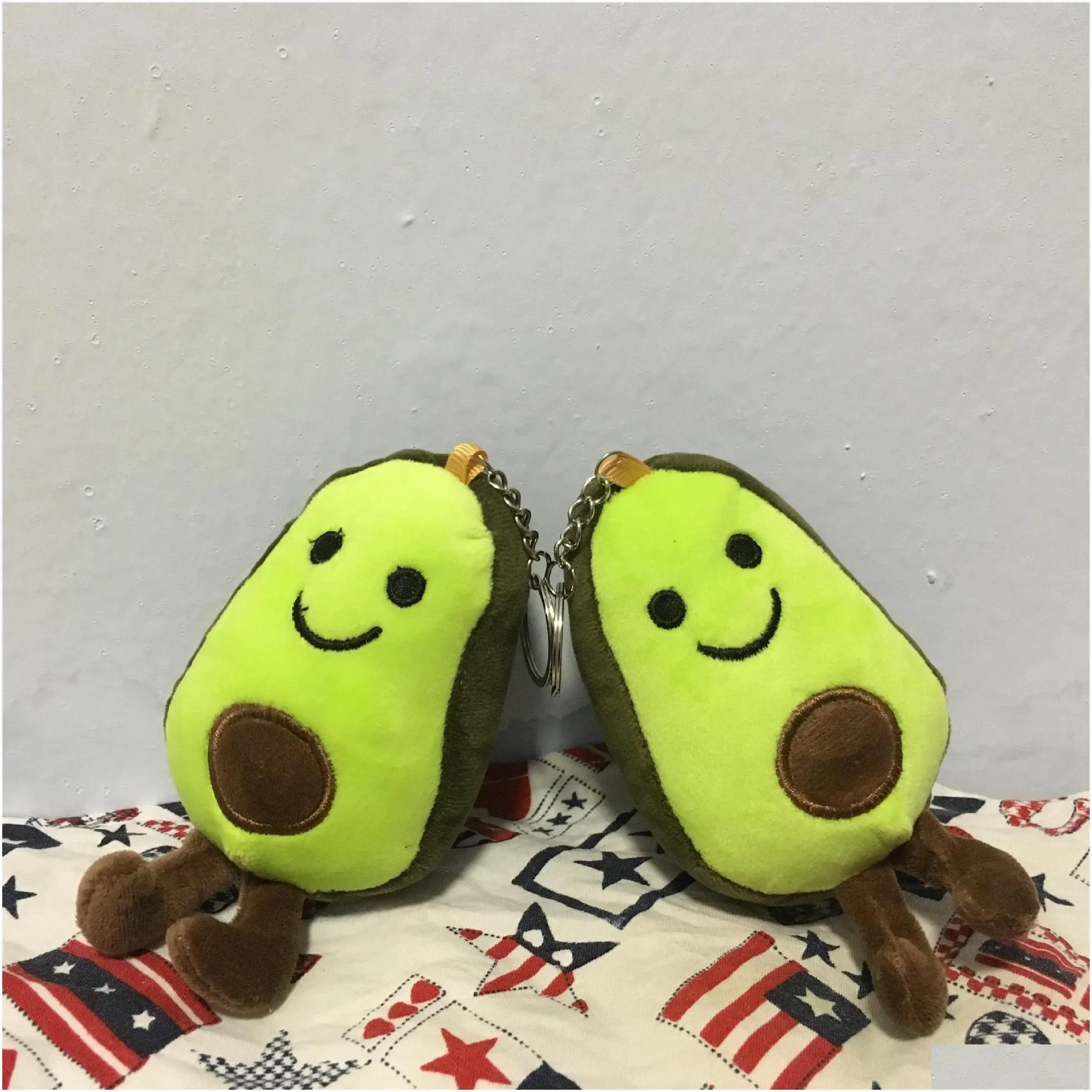 Plush Dolls Plush Dolls 12Cm Cartoon Avocado Fruit All Kinds Of Fruits New Cute Doll School Bag Accessories Keychain Christmas Gift To Dhulo