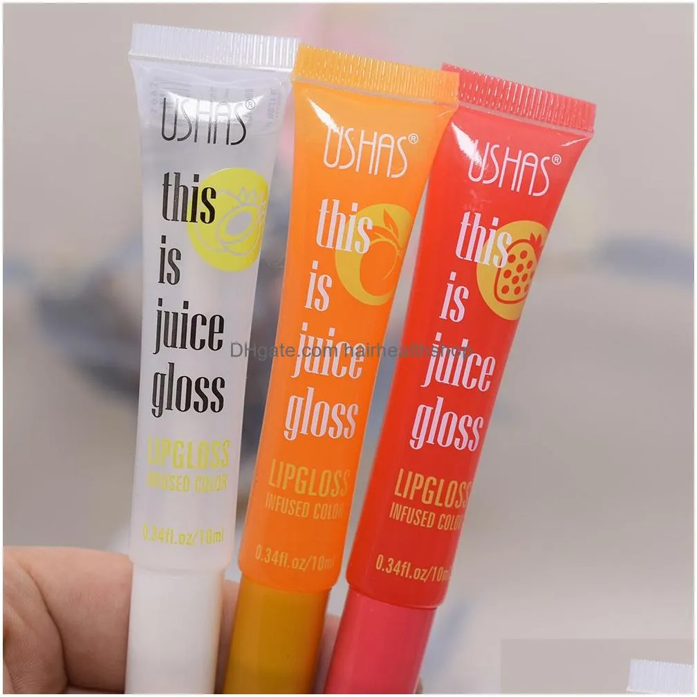 Lip Balm Lip Balm 24Pcs Fruity Glossy Oil Set Stberry Grape Clear Moisturizing Smooth Gloss Kawaii Girls Lips Makeup Wholesale Health Dhgud