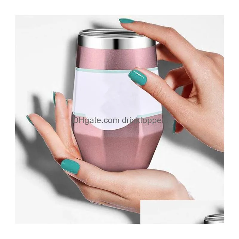 5 colors 9oz egg cups wine glass double wall stainless steel beer mug vacuum insulated mug drinking coffee wine cups car mugs cca9996