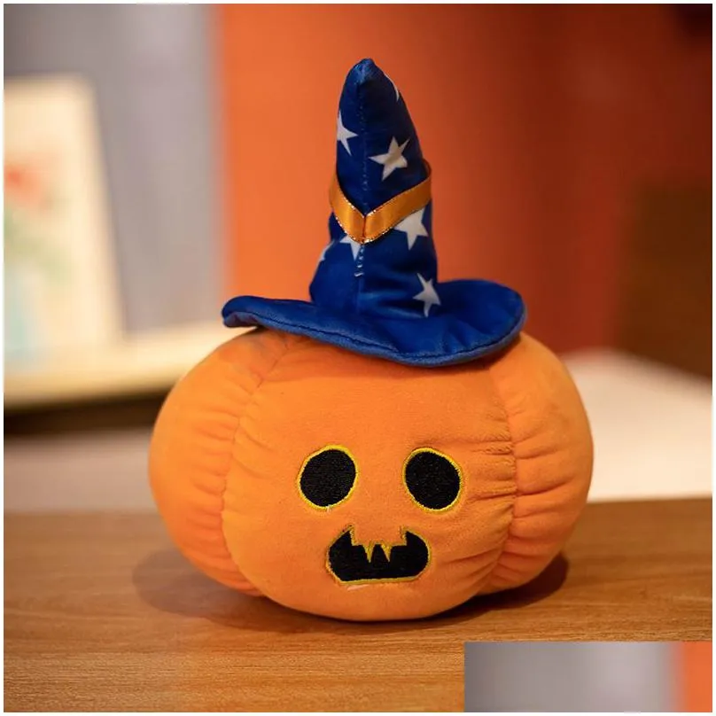 Halloween Toys 20Cm Halloween Toys Funny Pumpkin Doll Plush Dolls Childrens School Night Activities Prop Ups/ Toys Gifts Party Toys Su Dhcsx