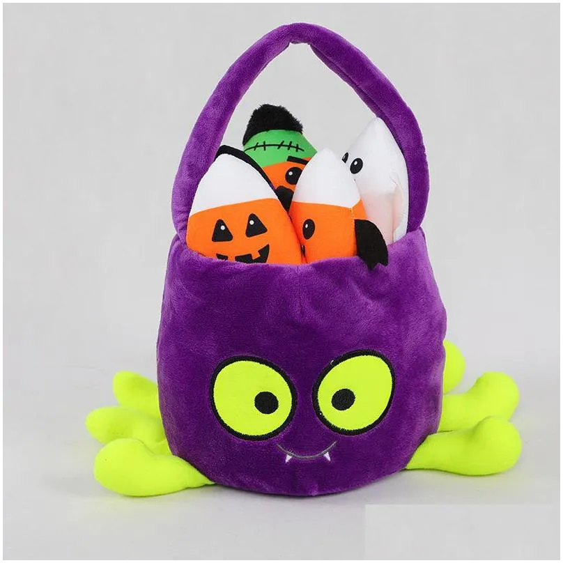 Stuffed & Plush Animals Plush Toy Halloween Candy Pumpkin Basket Cute Bat Doll Gift Ups/ Toys Gifts Stuffed Animals Plush Dhtxy