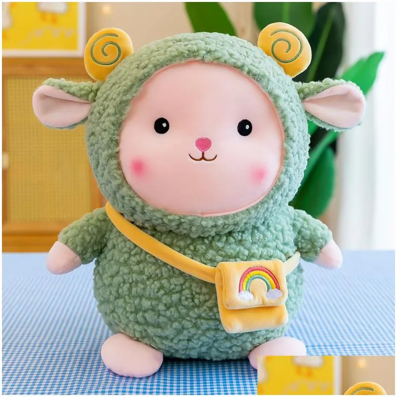 Stuffed & Plush Animals Lamb Doll Plush Toys Lovely Rainbow Sheep Dolls For Children Toys Gifts Stuffed Animals Plush Dhqy2