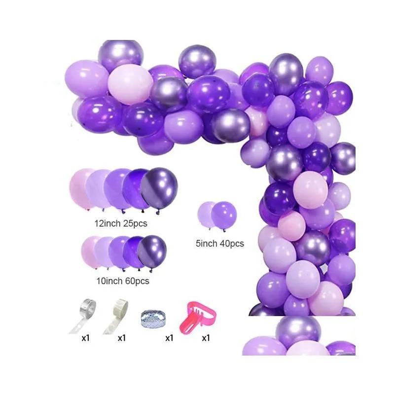 Party Decoration Party Decoration Purple Balloons Garland Arch Kit Latex Balloon Globos Wedding Birthday Decorations Baby Shower Suppl Dhzxn