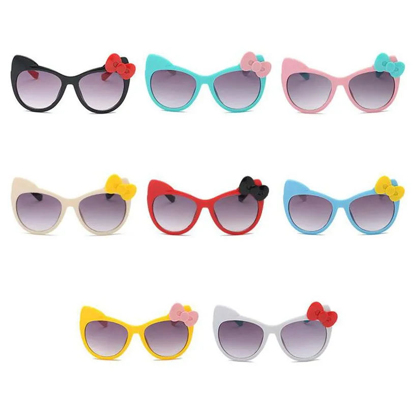 Sunglasses Childrens Sunglasses Protective Eyewear Fashion Bowknot Uv400 Summer Kids Outdoor Travel Anti Radiation Glasses Baby, Kids Otmy8