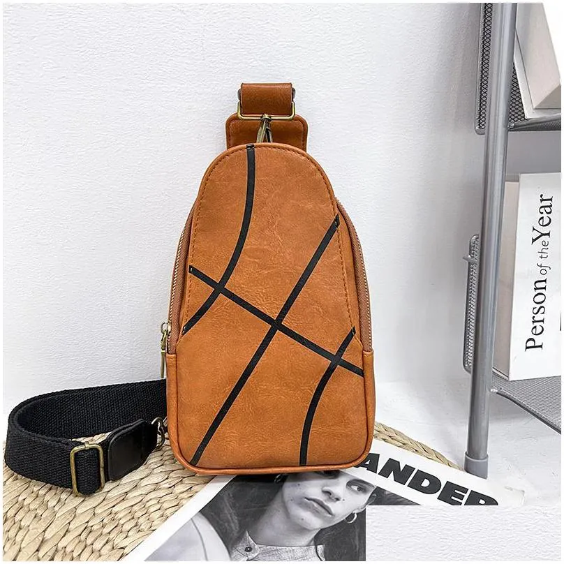 Storage Bags Football Baseball Volleyball Sling Bag Crossbody Shoder Gym Cycling Travel Hiking Daypack For Men Home Garden Housekeepin Dhmol