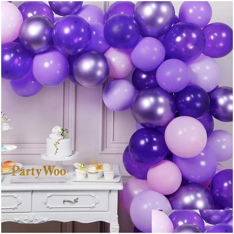 Party Decoration Party Decoration Purple Balloons Garland Arch Kit Latex Balloon Globos Wedding Birthday Decorations Baby Shower Suppl Dhzxn