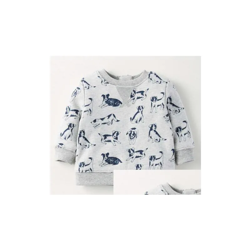T-Shirts 52 Styles Spring Fall Boys Kids Clothes 100%Cotton Long Sleeve Fl Car Dinosaur Zebra Print Thick T Shirt Boy Causal Cool Clot Dhrmr