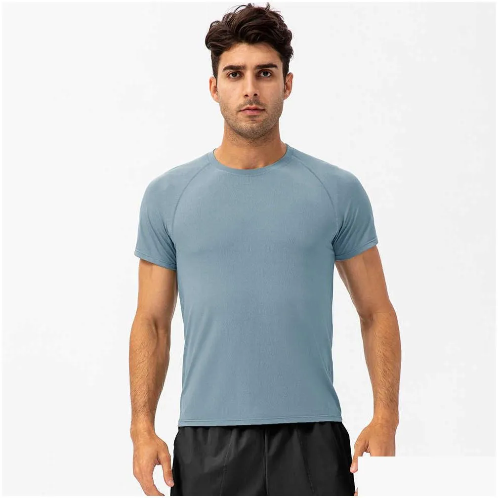 Men`S T-Shirts Yoga Outfit S Running Shirts Compression Sports Tights Fitness Gym Soccer Man Jersey Sportswear Quick Dry Sport T- Top Otudc